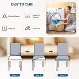 Elastische Stoelhoezen – Grijs Dioxide