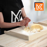Pastaplank, houten bakplank van hoogwaardig populierenhout - eenzijdig, 50x70 & 40x60cm KADAX