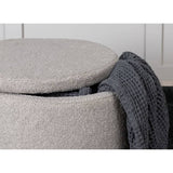 Venture Home Poef Dunken 51X51X43 Cm Teddy Greige