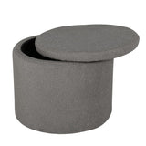 Venture Home Poef Dunken 51X51X43 Cm Teddy Greige