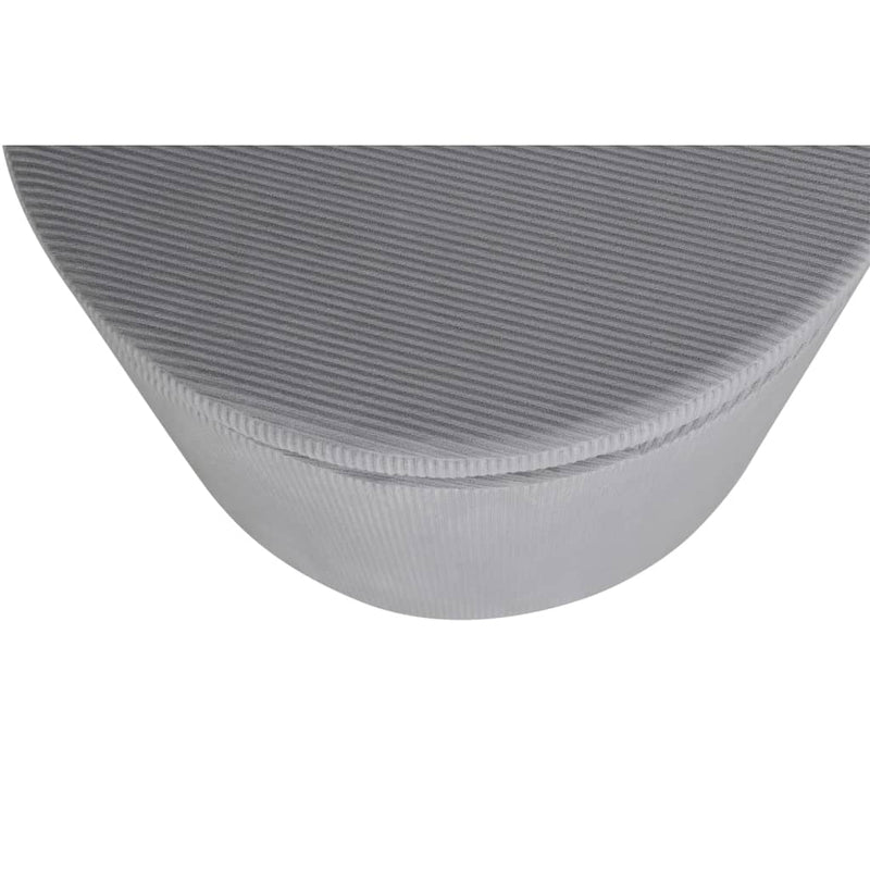 Venture Home Poef Dunken 51X51X43 Cm Ribfluweel