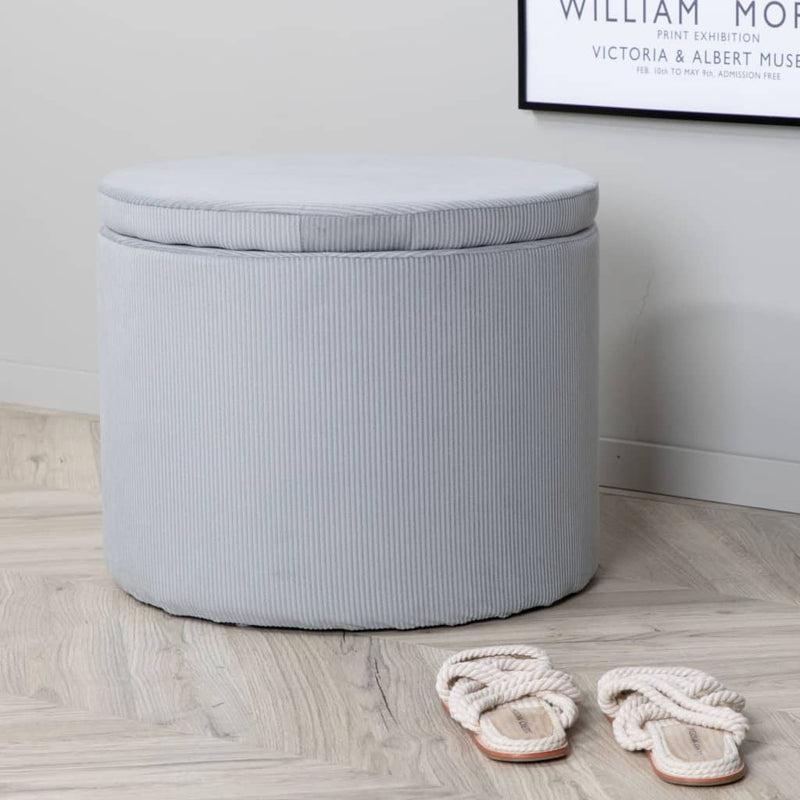 Venture Home Poef Dunken 51X51X43 Cm Ribfluweel