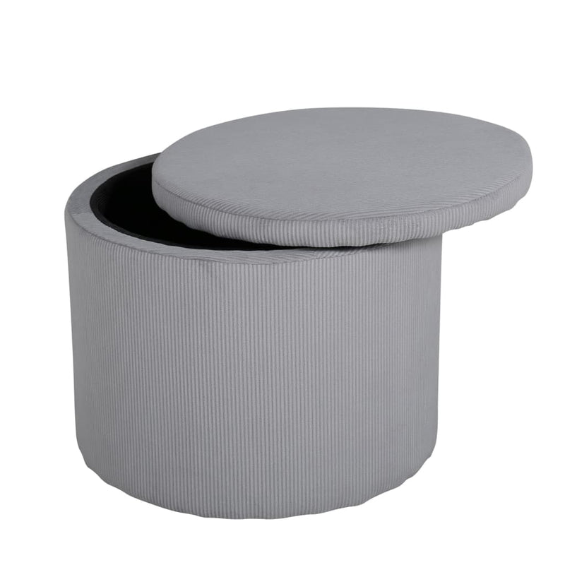 Venture Home Poef Dunken 51X51X43 Cm Ribfluweel