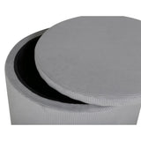 Venture Home Poef Dunken 51X51X43 Cm Ribfluweel