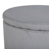 Venture Home Poef Dunken 51X51X43 Cm Ribfluweel