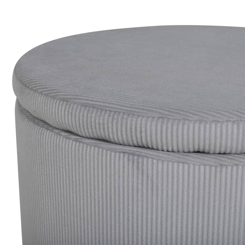 Venture Home Poef Dunken 51X51X43 Cm Ribfluweel