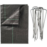 Nature Anti-Worteldoek Met Pinnen 2X5 M Zwart