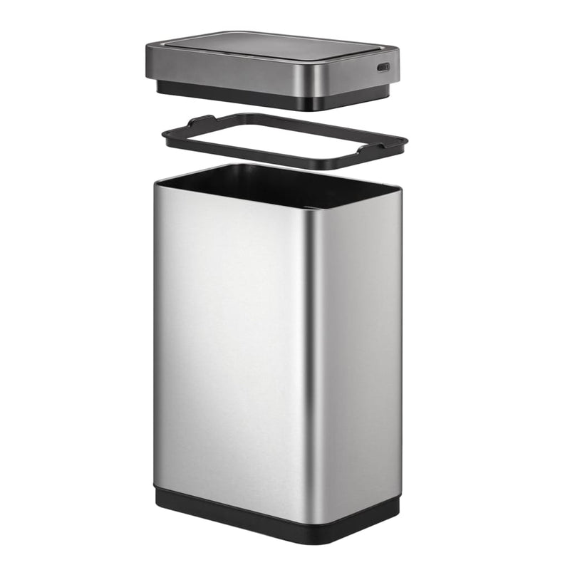 Eko Vuilnisbak Met Sensor Mirage X 80 L Matzilverkleurig