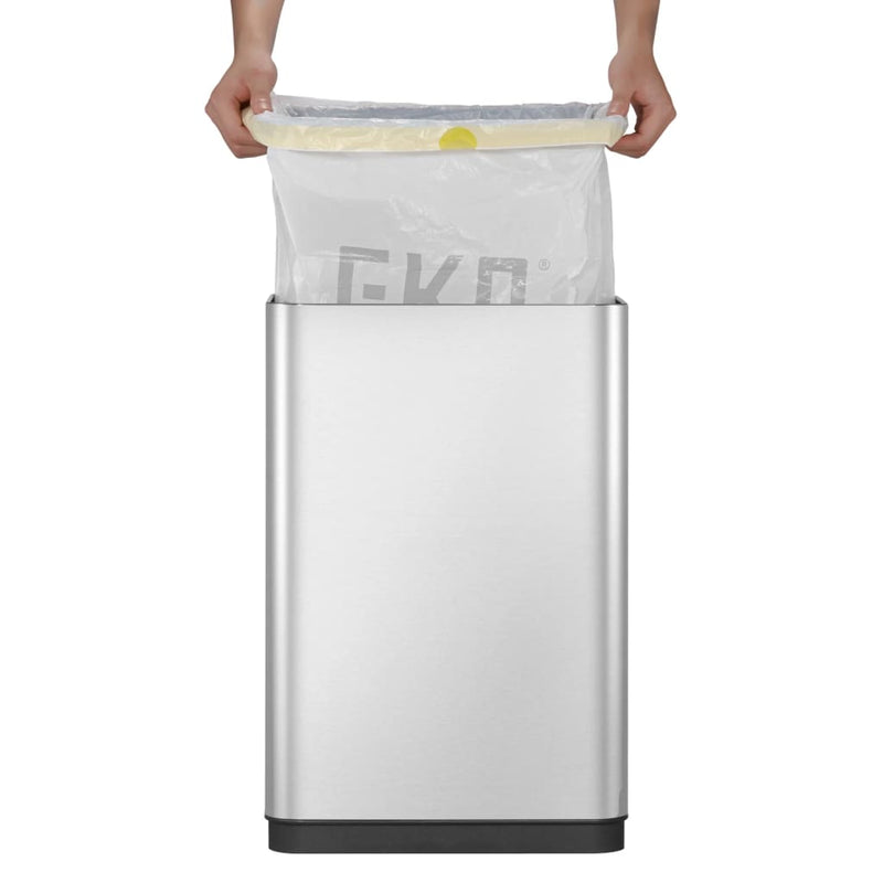 Eko Vuilnisbak Met Sensor Mirage X 80 L Matzilverkleurig