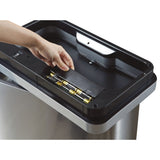 Eko Vuilnisbak Met Sensor Mirage 2X20 L Matzilverkleurig