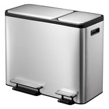 Eko Pedaalemmer Ecocasa 30+15 L Matzilverkleurig