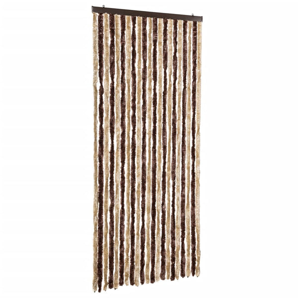 Vliegengordijn Chenille Beige En Lichtbruin