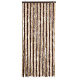Vliegengordijn Chenille Beige En Lichtbruin