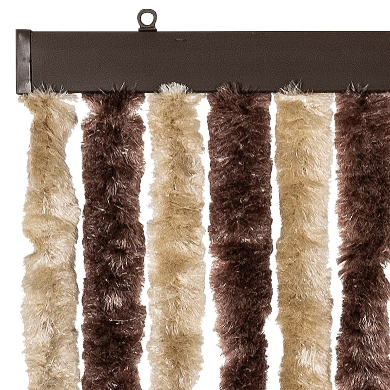Vliegengordijn Chenille Beige En Lichtbruin