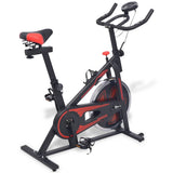 Hometrainer Met Hartslagsensoren En Rood