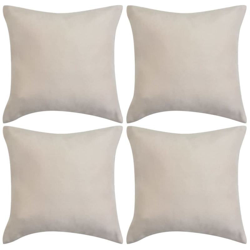 Kussenhoezen 4 Stuks Imitatie Suède Polyester