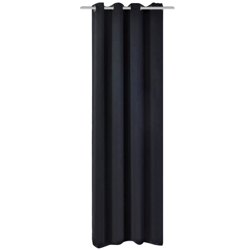 Gordijnen Met Metalen Ringen 2 Stuks (Creme)