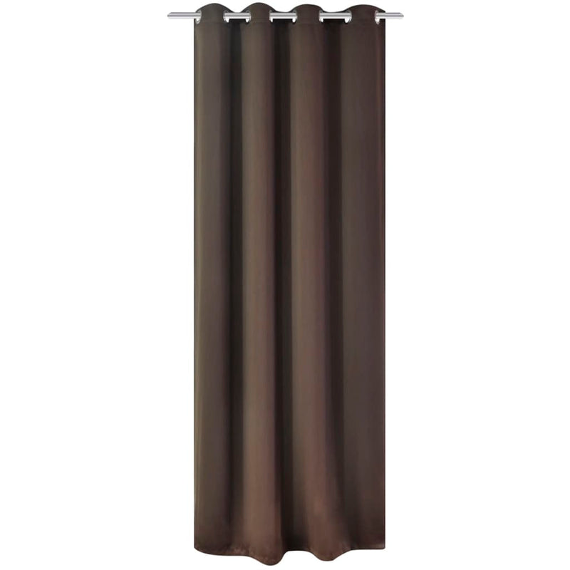 Gordijnen Met Metalen Ringen 2 Stuks (Creme)