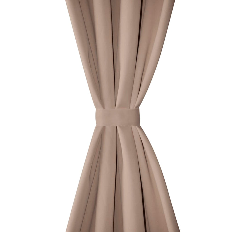 Gordijn Met Metalen Ringen Verduisterend 270X245 Crème