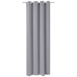 Gordijnen Met Metalen Ringen 2 Stuks (Creme)
