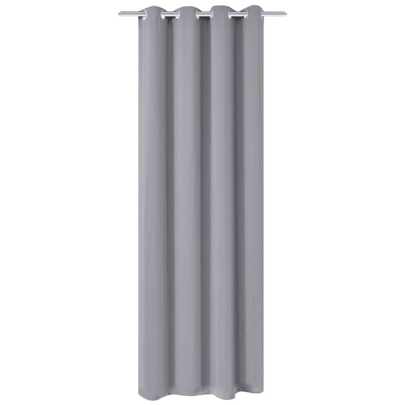 Gordijnen Met Metalen Ringen 2 Stuks (Creme)