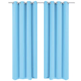 Gordijnen Met Metalen Ringen 2 Stuks (Creme)