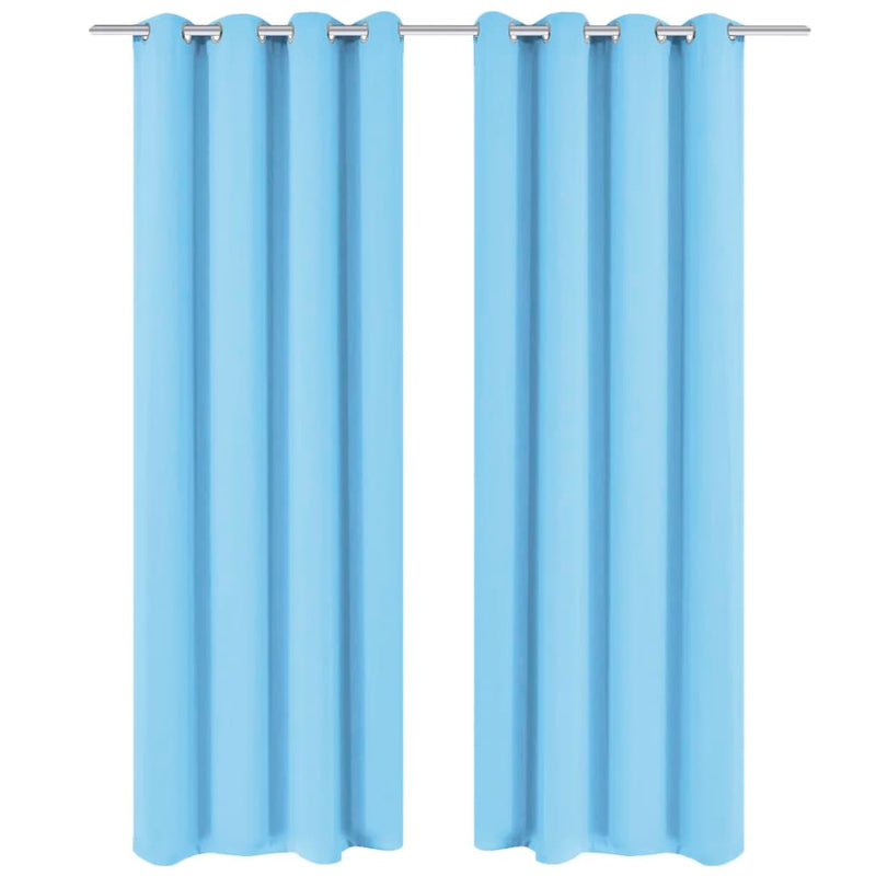 Gordijnen Met Metalen Ringen 2 Stuks (Creme)