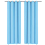 Gordijnen Met Metalen Ringen 2 Stuks (Creme)