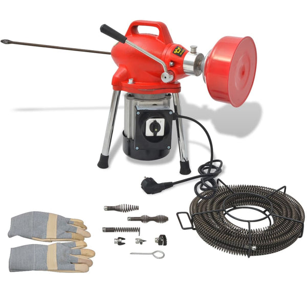 Leidingsreinigingsmachine 250 W 12,5Mx16Mm 4,5Mx9,5Mm Grijs
