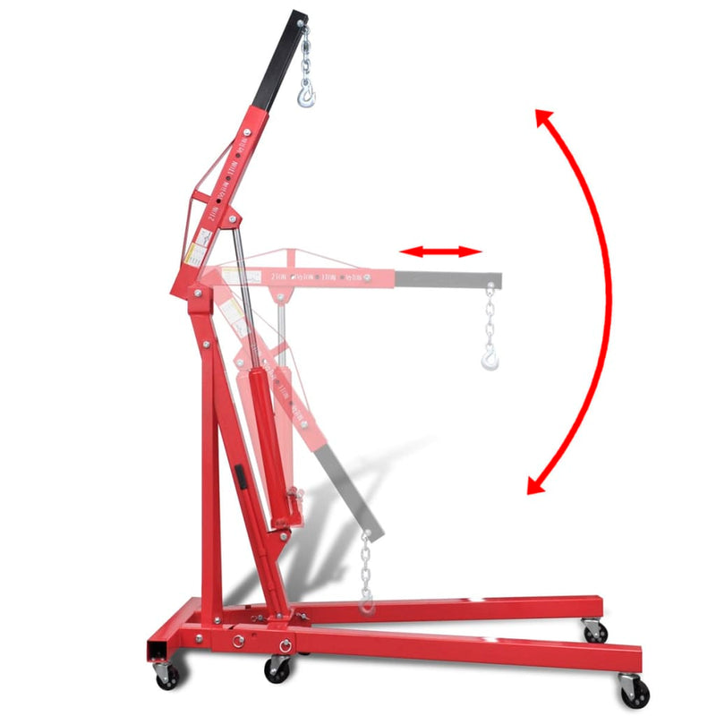 Inklapbare Motorkraan 2 Ton 88,2 Kg
