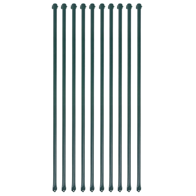 Tuinpalen Metaal Groen 10 St