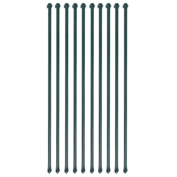 Tuinpalen Metaal Groen 10 St