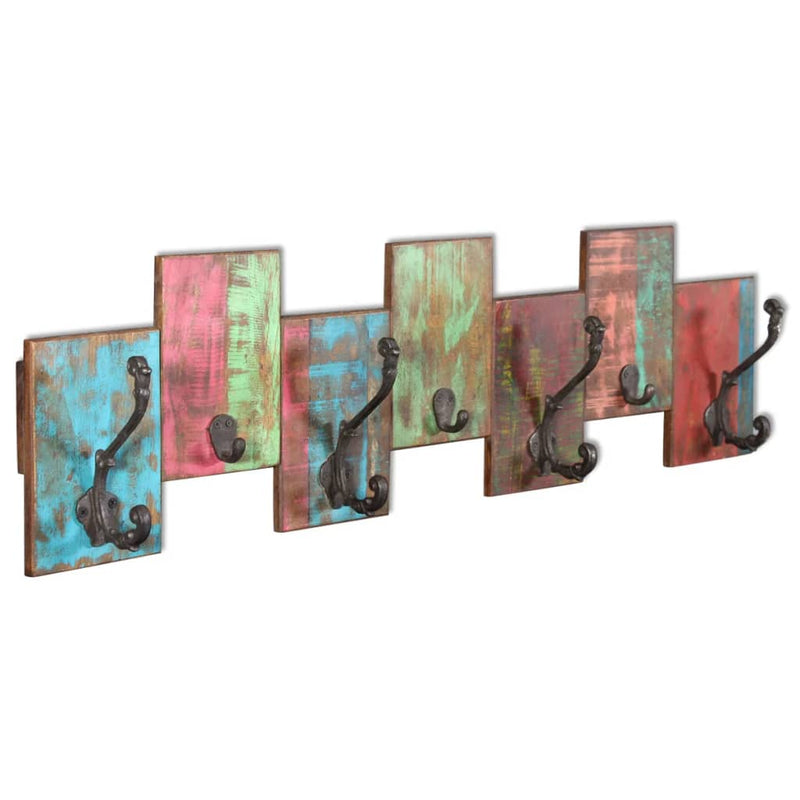 Kapstok Met 7 Haken Massief Gerecycled Hout