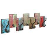 Kapstok Met 7 Haken Massief Gerecycled Hout