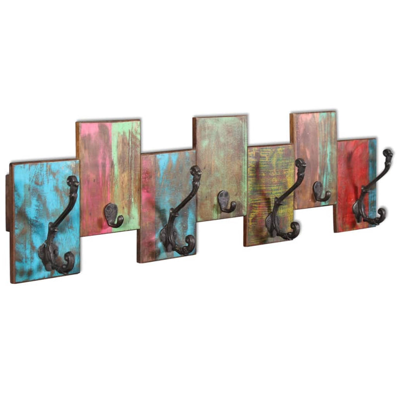 Kapstok Met 7 Haken Massief Gerecycled Hout