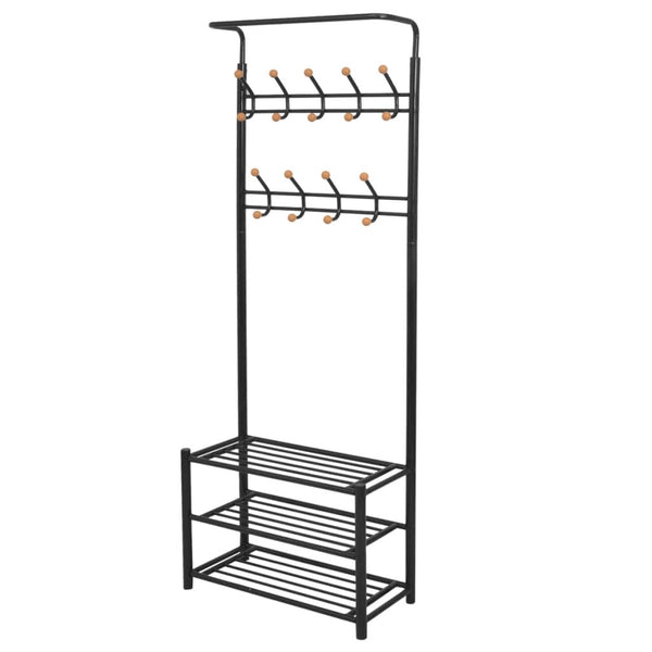 Kledingrek Met Schoenenopberger 68X32X182,5 Cm