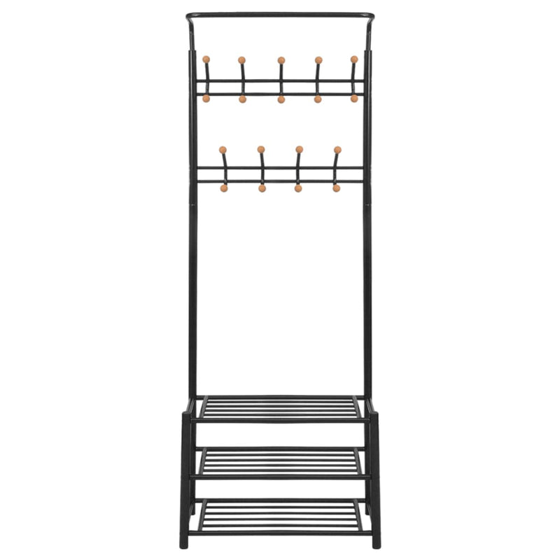 Kledingrek Met Schoenenopberger 68X32X182,5 Cm