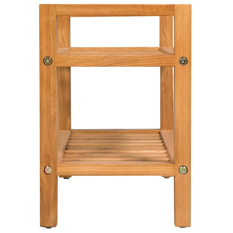 Schoenenrek Met 2 Schappen 50X27X Massief Eikenhout