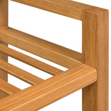 Schoenenrek Met 2 Schappen 50X27X Massief Eikenhout