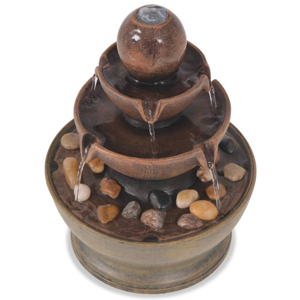 Binnenfontein Met Pomp Polyresin
