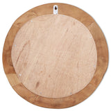 Decoratieve Spiegel Rond Teakhout