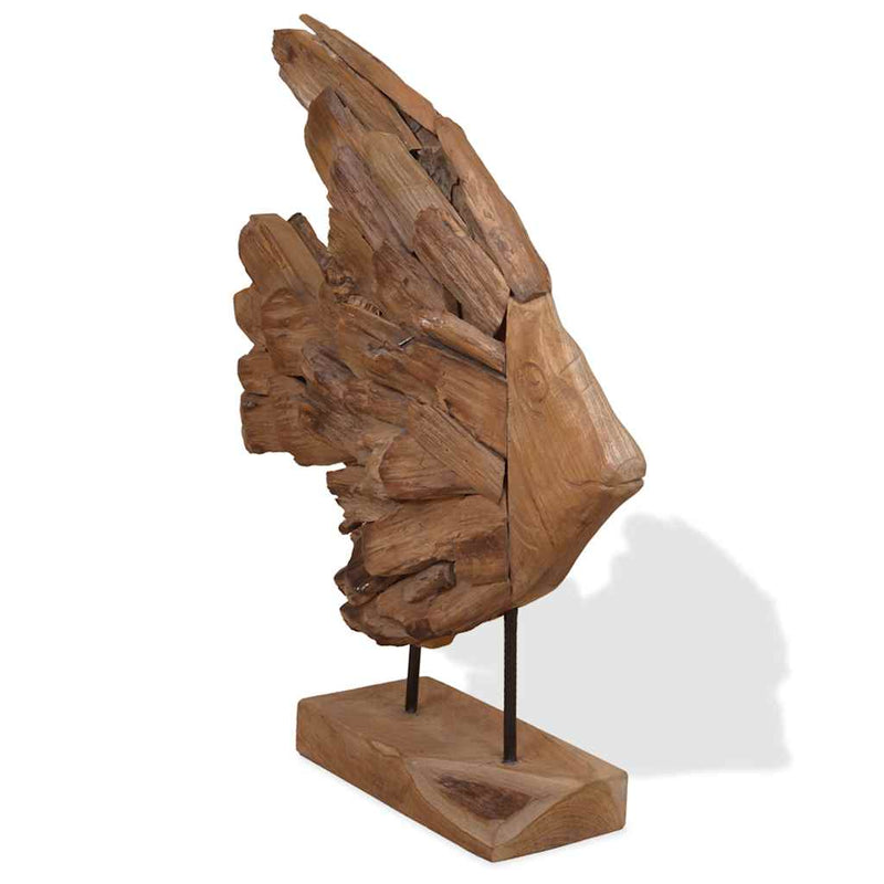 Vissenbeeld 40X12X57 Cm Teakhout