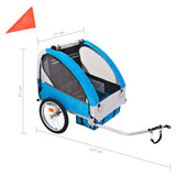 Fietstrailer 30 Kg En Blauw