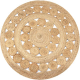 Tapijt Rond Gevlochten Jute