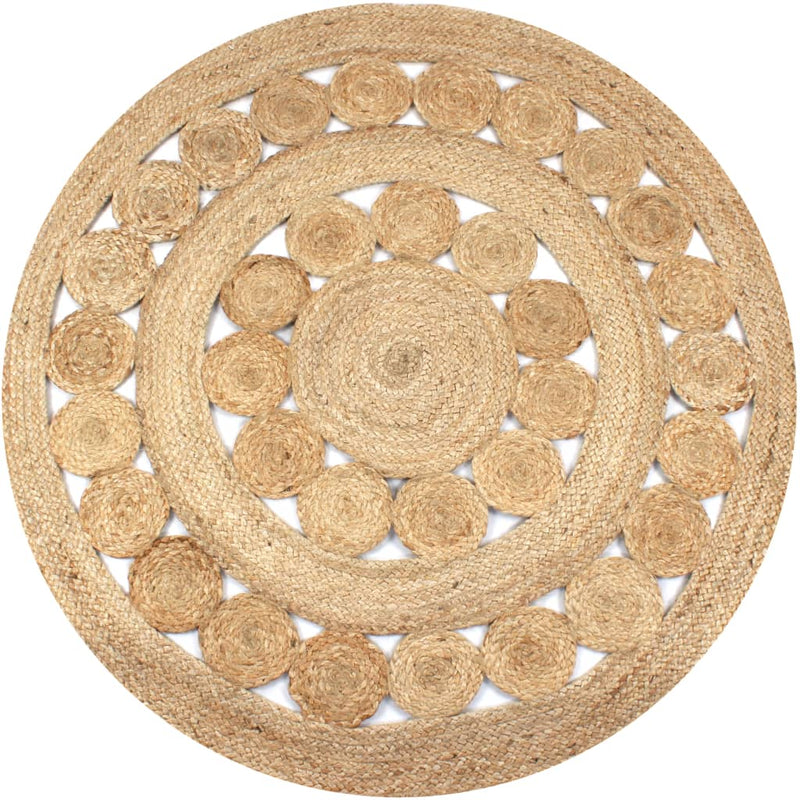 Tapijt Rond Gevlochten Jute