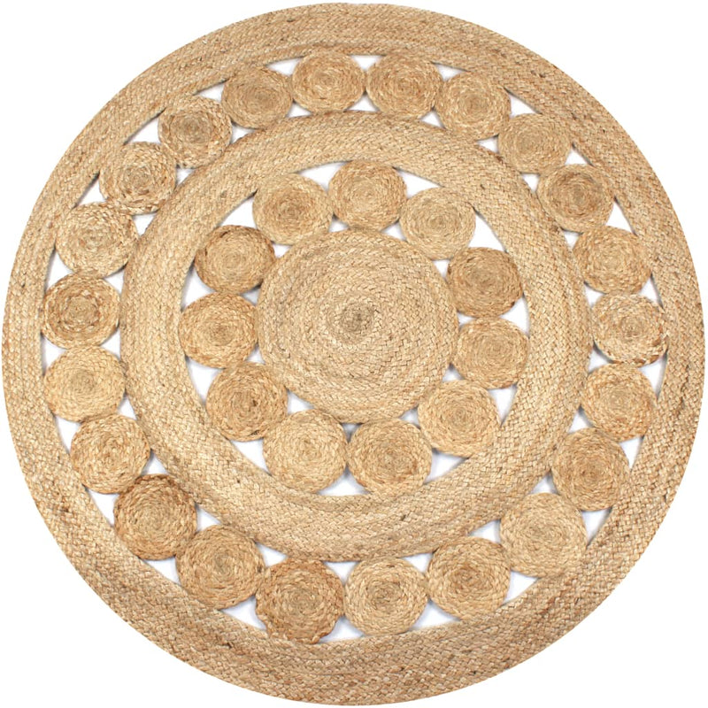 Tapijt Rond Gevlochten Jute