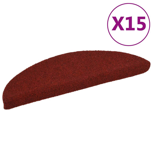Trapmatten Zelfklevend 15 Stuks Bordeaux Rood Halfrond Bordeauxrood