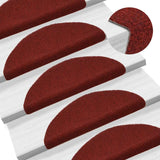 Trapmatten Zelfklevend 15 Stuks Bordeaux Rood Halfrond Bordeauxrood