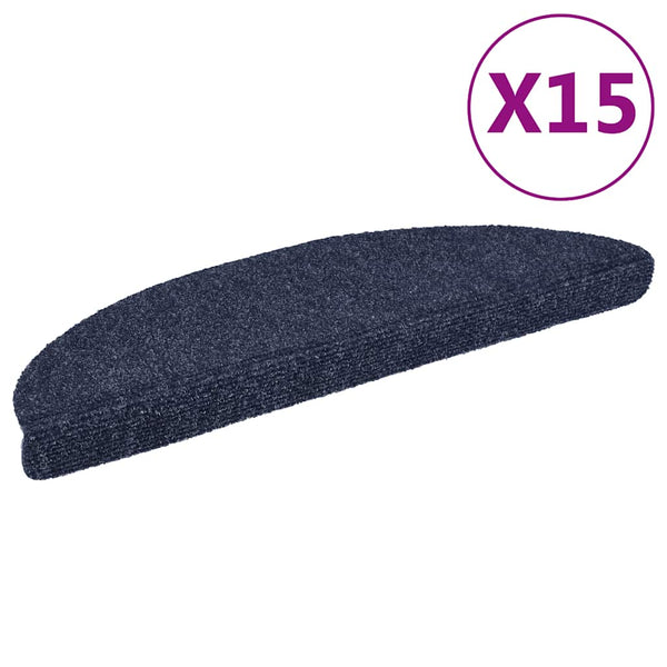 Trapmatten Zelfklevend 15 Stuks Halfrond Blauw