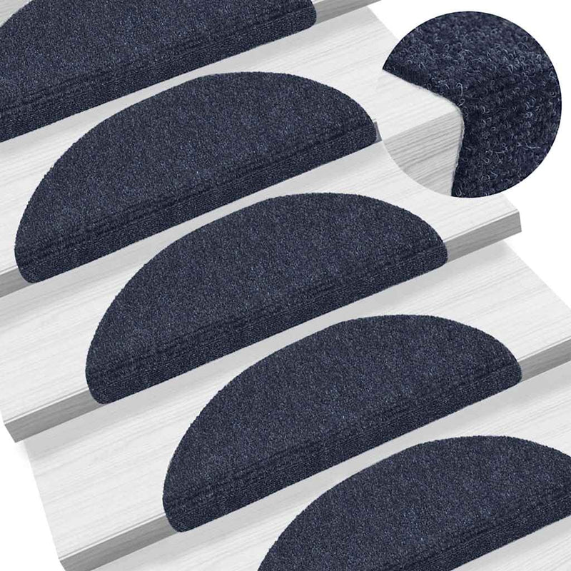 Trapmatten Zelfklevend 15 Stuks Halfrond Blauw